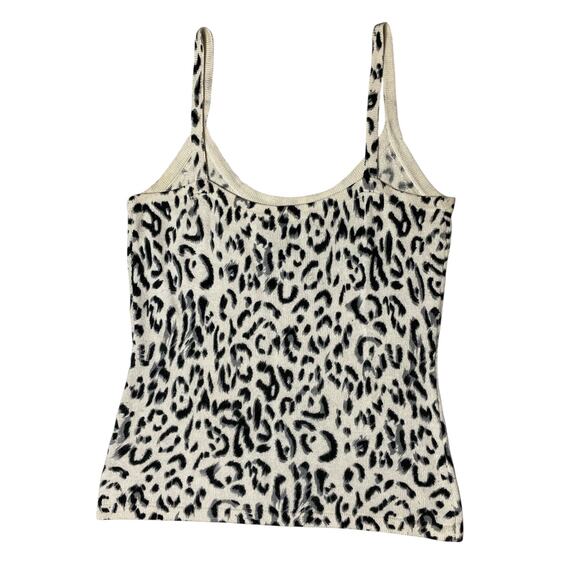 INC International Concepts Snow Leopard Knit Cami Tank Small - Picture 3 of 6